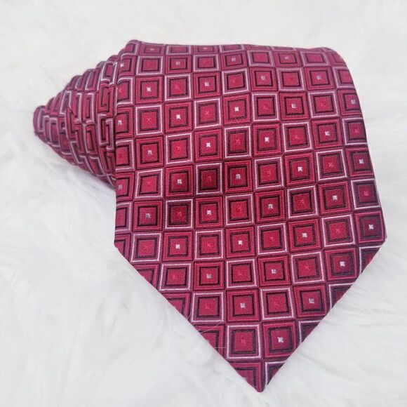 Donald Trump Signature Collection Red Silk Tie - Picture 1 of 4